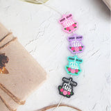 10PCS Skeleton Middle Finger Beads Halloween BPA Infant Dummy Necklace