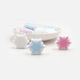 Chenkai 10PCS Snowflake Silicone Charms Beads DIY Jewelry Making