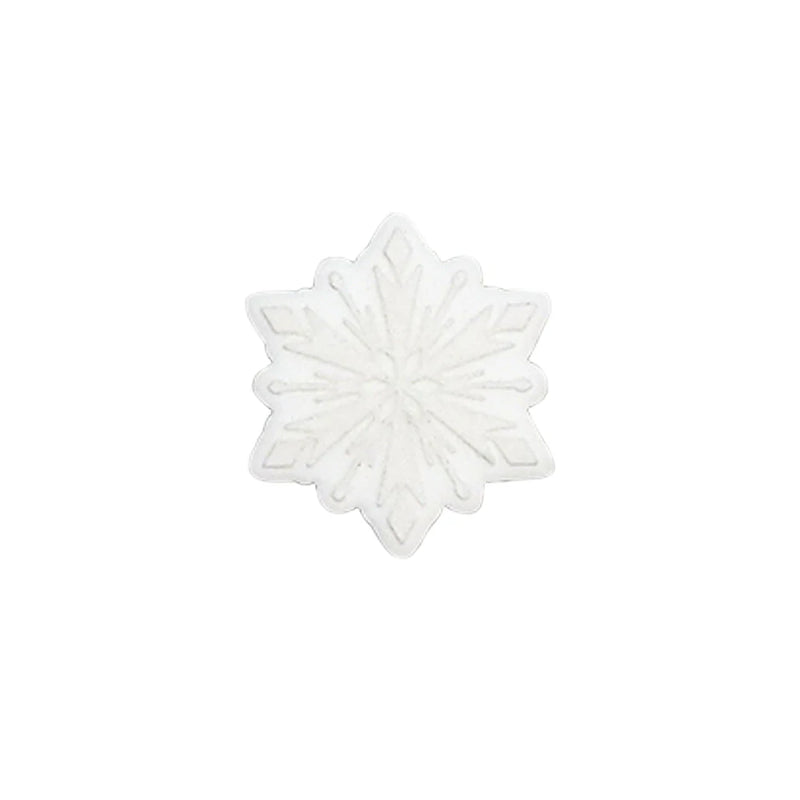 Chenkai 10PCS Snowflake Silicone Charms Beads DIY Jewelry Making