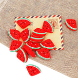 Chenkai 10PCS Watermelon Baby Silicone Beads DIY Teether Toys
