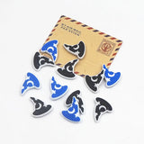 Chenkai 10PCS Wizard Hat Beads Silicone Charms for DIY Baby Pacifier Chains