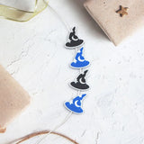 Chenkai 10PCS Wizard Hat Beads Silicone Charms for DIY Baby Pacifier Chains