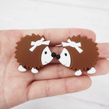 Chenkai 10pc Hedgehog Beads Balls for DIY Baby Teether Jewelry Toy