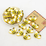 Chenkai 10pcs Bee Silicone Teething Beads BPA Chewable Dummy Necklace Toy