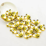 Chenkai 10pcs Bee Silicone Teething Beads BPA Chewable Dummy Necklace Toy