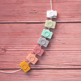 Chenkai Camera Shape Silicone Beads BPA Teething Chewable Dummy Necklace