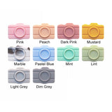 Chenkai Camera Shape Silicone Beads BPA Teething Chewable Dummy Necklace