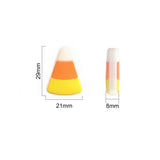 Chenkai 10pcs Candy Corn Beads Baby Silicone Teething Beads BPA Infant Chewable