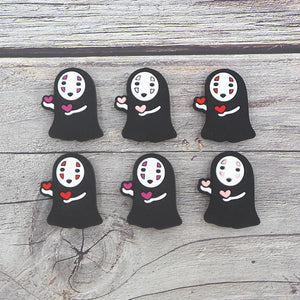Chenkai 10pcs Faceless Man Silicone Teething Beads Dummy Necklace Toy