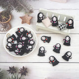 Chenkai 10pcs Faceless Man Silicone Teething Beads Dummy Necklace Toy