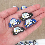 Chenkai 10pcs Cartoon Silicone Car Shape Beads BPA Infant Dummy Necklace