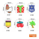 Chenkai 10pcs Cartoon Silicone Beads Cherry Shape BPA Infant Chewable Toy