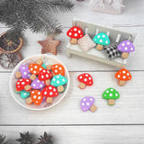 Chenkai 10pcs Mushroom Shape Silicone Beads BPA Chewable Dummy Necklace Toy