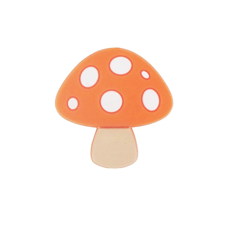Chenkai 10pcs Mushroom Shape Silicone Beads BPA Chewable Dummy Necklace Toy