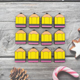 Chenkai 10pcs Cartoon Silicone Beads BPA Pencil Shape Dummy Necklace Toy Gift