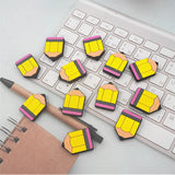 Chenkai 10pcs Cartoon Silicone Beads BPA Pencil Shape Dummy Necklace Toy Gift