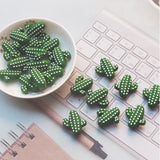 Chenkai 10pcs Cactus Shape Silicone Beads BPA Teething Dummy Necklace