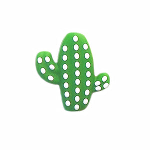 Chenkai 10pcs Cactus Shape Silicone Beads BPA Teething Dummy Necklace
