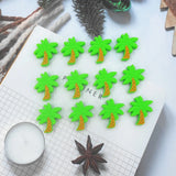 Chenkai 10pcs Coconut Tree Silicone Beads BPA Chewable Dummy Necklace
