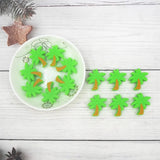 Chenkai 10pcs Coconut Tree Silicone Beads BPA Chewable Dummy Necklace