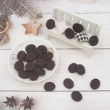 Chenkai 10pcs Coffee Bean Silicone Charms Focal Beads - DIY Dummy Chain