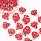 Chenkai Heart Stethoscope Silicone Beads Infant Chewable Necklace
