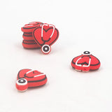 Chenkai Heart Stethoscope Silicone Beads Infant Chewable Necklace