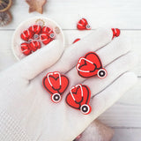 Chenkai Heart Stethoscope Silicone Beads Infant Chewable Necklace
