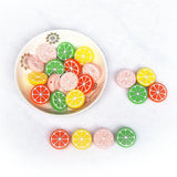 Chenkai 10pcs Lemon Silicone Teething Beads for Baby Chewable Dummy