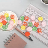 Chenkai 10pcs Lemon Silicone Teething Beads for Baby Chewable Dummy