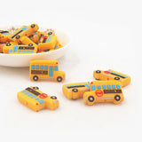 Chenkai 10pcs School Bus Silicone Teething Beads Baby Chew Toy