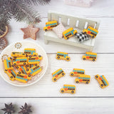 Chenkai 10pcs School Bus Silicone Teething Beads Baby Chew Toy