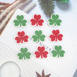 Chenkai 10pcs Shamrock Silicone Beads BPA Infant Chewable Dummy Necklace