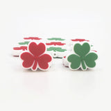 Chenkai 10pcs Shamrock Silicone Beads BPA Infant Chewable Dummy Necklace
