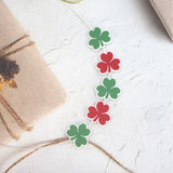 Chenkai 10pcs Shamrock Silicone Beads BPA Infant Chewable Dummy Necklace
