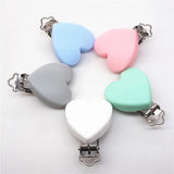 Chenkai 10pcs Silicone Baby Pacifier Teether Chain Holder Clips