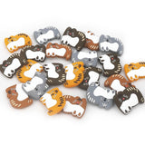 10pcs Silicone Cat Beads DIY Teething Infant Chewable Toy
