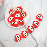 Chenkai 10pcs Silicone Christmas Beads Baby Doll Shaped BPA Infant Chew