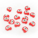 Chenkai 10pcs Silicone Christmas Beads Baby Doll Shaped BPA Infant Chew