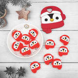 Chenkai 10pcs Silicone Christmas Beads Baby Doll Shaped BPA Infant Chew