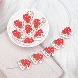 Chenkai 10pcs Silicone Christmas Beads Hat Tree Shaped Beads BPA Baby Chewable