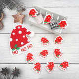 Chenkai 10pcs Silicone Christmas Beads Hat Tree Shaped Beads BPA Baby Chewable