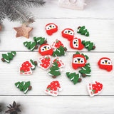 Chenkai 10pcs Silicone Christmas Doll Shaped BPA Baby Chewable Dummy