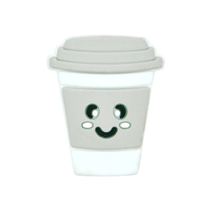 10pcs Silicone Coffee Cup Beads Baby Beads BPA Infant Chewable Dummy Necklace