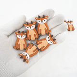 Chenkai 10pcs Silicone Deer Beads BPA Animal Bead DIY Teething Infant Chewable