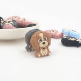 Chenkai 10pcs Silicone Dog Shaped Beads Baby Animal Beads BPA Infant Chewable