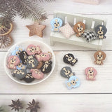 Chenkai 10pcs Silicone Dog Shaped Beads Baby Animal Beads BPA Infant Chewable