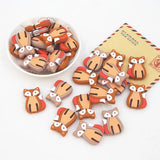 Chenkai 10pcs Silicone Fox Beads BPA Animal Bead DIY Teething Dummy Necklace Toy