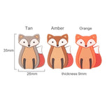 Chenkai 10pcs Silicone Fox Beads BPA Animal Bead DIY Teething Dummy Necklace Toy