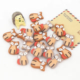 Chenkai 10pcs Silicone Fox Beads BPA Animal Bead DIY Teething Dummy Necklace Toy